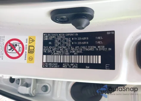 2018 Lexus Nx 300 из США, поврежденный, VIN JTJBARBZ3J2174881